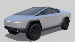 Tesla Cybertruck  Low-poly 3D model