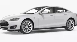 Tesla S Car Low Poly Model VR AR Low-poly 3D model