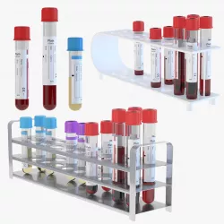 Test Tubes Set 3D model