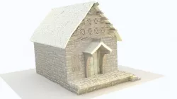 Tiny House Low-poly 3D model