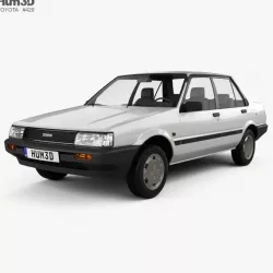 Toyota Corolla sedan 1983 3D model
