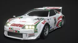 Toyota Supra Castrol JGTC 1997 Low-poly 3D model