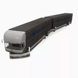 truck MAZ- 2000 Low-poly 3D model