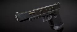 TTI Glock 17l Combat Master from John Wick Low-poly 3D model
