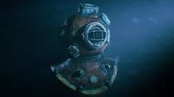 Underwater Diving Helmet Low-poly 3D model