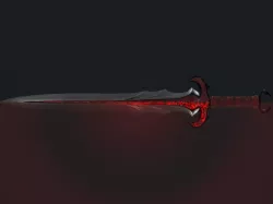 Vampire Sword Low-poly 3D model