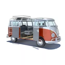 Volkswagen Kombi Samba Deluxe 1962 3D model
