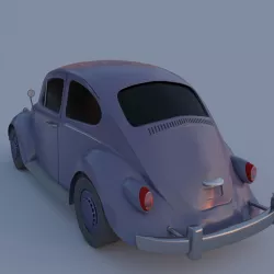 VW Beetle 1960 3D model