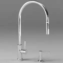 Waterstone Modern Extended Reach Pull Down Faucet  9350 3D model