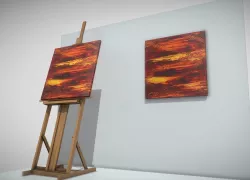 Ways - Oil Painting Low-poly 3D model