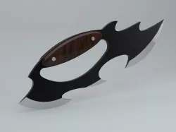 Weapons - Knife with brass knuckles handled Low-poly 3D model
