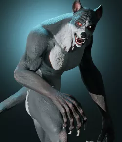 Werewolf Low-poly 3D model