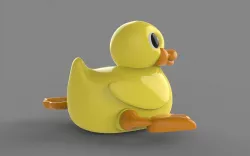 Wind-up duck  3D model