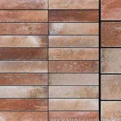 Yurtbay Seramik Brick Stone Cotto Mix Set 7 3D model
