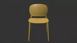 102970 SILLA AUXILIAR DOTS PLASTICO VERDE OLIVA