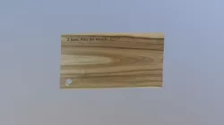 11. Engraved big walnut chopping board