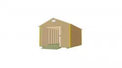 12x16 Gable Shed Plan