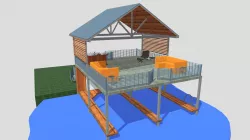 2007 Manana Boat Dock Left-rev E Long Roofside