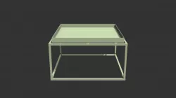 247408 MESA AUXILIAR SIMPLE METAL VERDE MENTA
