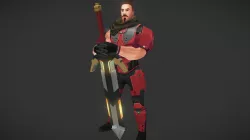 2H Sword Warrior (Run cycle)