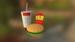 30 day 3D Challenge - Day 01 - Fast Food