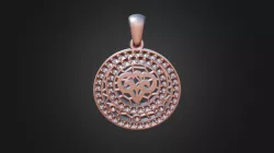3D CAD Aquarius Zodiac Children Pendant