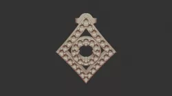 3D CAD Earrings with Playing Cards