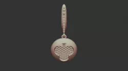 3D CAD Earrings with Playing Cards
