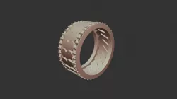 3D CAD Wedding Rings with Playing Cards