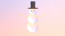 3D snow man