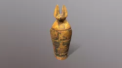 A Canopic Jar with the Head of Duamutef