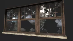 Abandoned hospital window