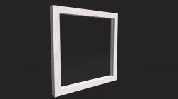 Acrylic barrier with frame