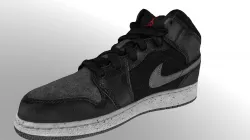Air Jordan 1 Retros Black, Cement, and Team Red