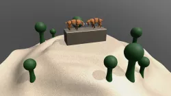 alien sculpture diorama