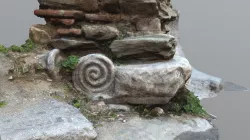 Ancient Greek column re-purposed.