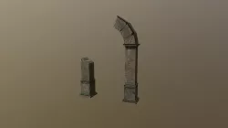 Ancient Ruins Optimized - Broken Arch Low Poly