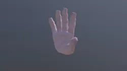 Animated Squared Hand
