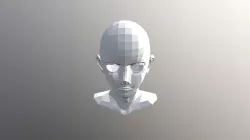 Anime Face Low Poly