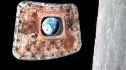 Annotated Apollo 11 Command Module Hatch