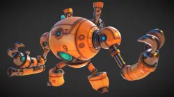 Arcslinger a gold smoke robot