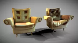 Armchair (new and ripped) - GAME READY