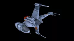 B-WING low-poly model