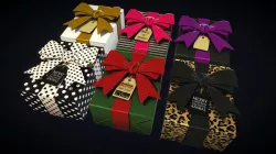 Big Ribbon Holiday Gift Boxes