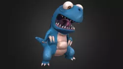 Blue Dino  (ZBrush Test 05)