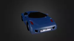 Blue Lamborghini Gallardo Car