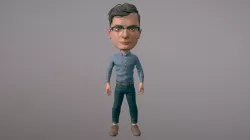 Bobble-Head Self Portrait