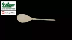 Bone spoon with simple handle