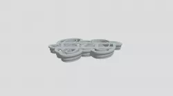 Boo Halloween cookie cutter.