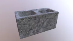 Breeze Block/Concrete Block Asset Low Poly